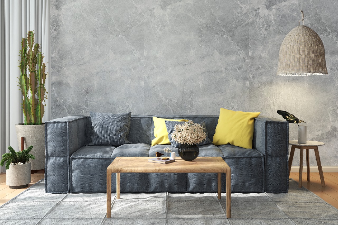 Sala com placas flexíveis